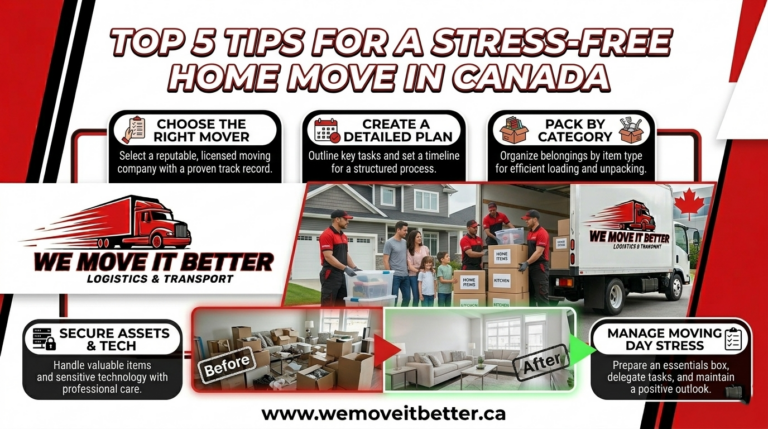 Top 5 Tips for a Stress-Free Home Move in Canada