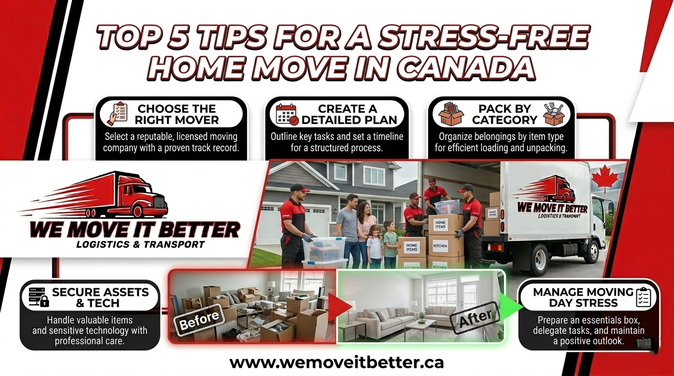 Top 5 Tips for a Stress-Free Home Move in Canada